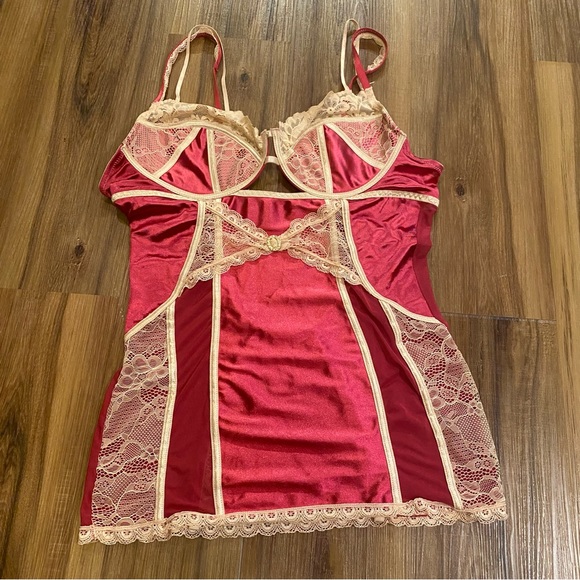 icollection Other - Plus Size Red Lingerie Lace Detail Size 1X